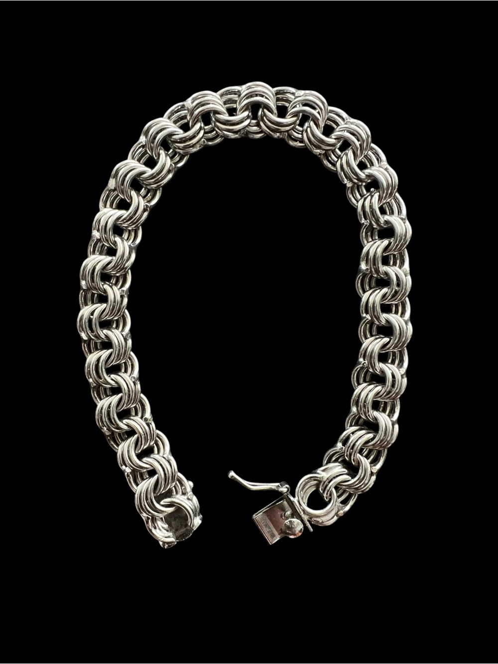 💖 Sterling Silver Triple Link Bracelet 💖